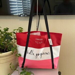 Kate spade Clinique tote bag NWT